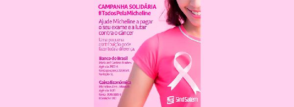 SINDSALEM lança campanha #TodosPelaMicheline